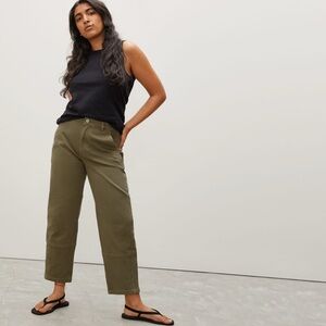 Everlane Utility Barrel Pant Size 0 Dark Moss